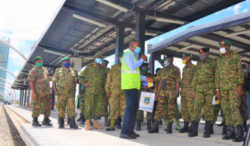 WANAJESHI KUTOKA NCHI ZA AFRIKA WATEMBELEA MRADI WA SGR