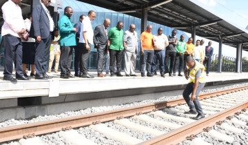 ​VIONGOZI WA CHAMA CHA RPF – INKOTANYI NCHINI RWANDA WATEMBELEA SGR