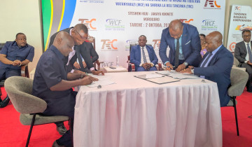 TRC NA WCF ZASAINI MAKUBALIANO YA UWEKEZAJI WA Bil. 65*
